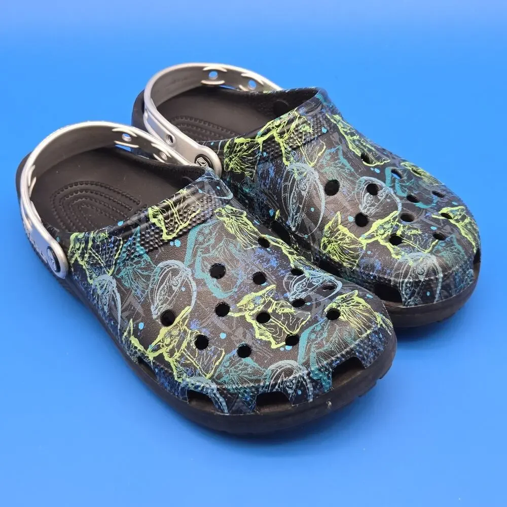 Crocs Star Wars Mandalorian The Child Clogs Men 7 Women 9 Black Blue Green